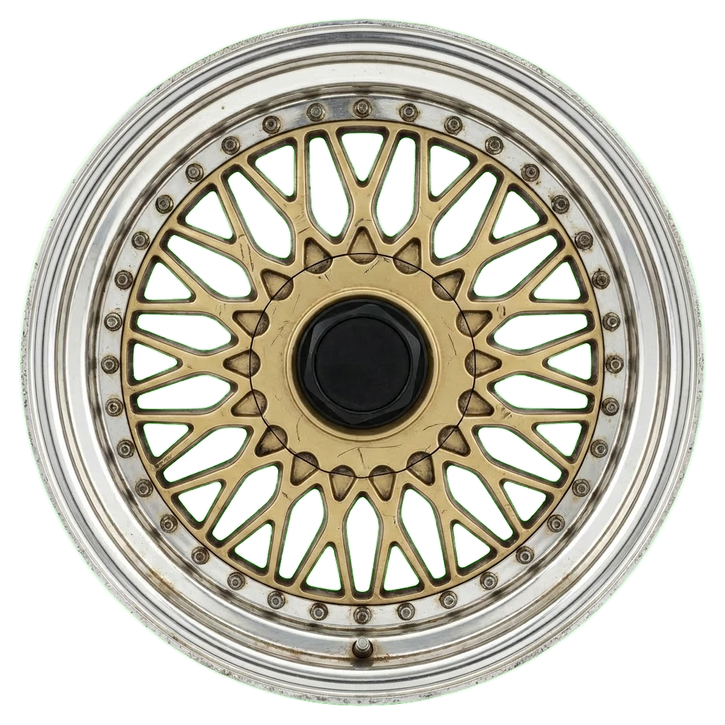 Meerdelige velg met gouden ster, voor
